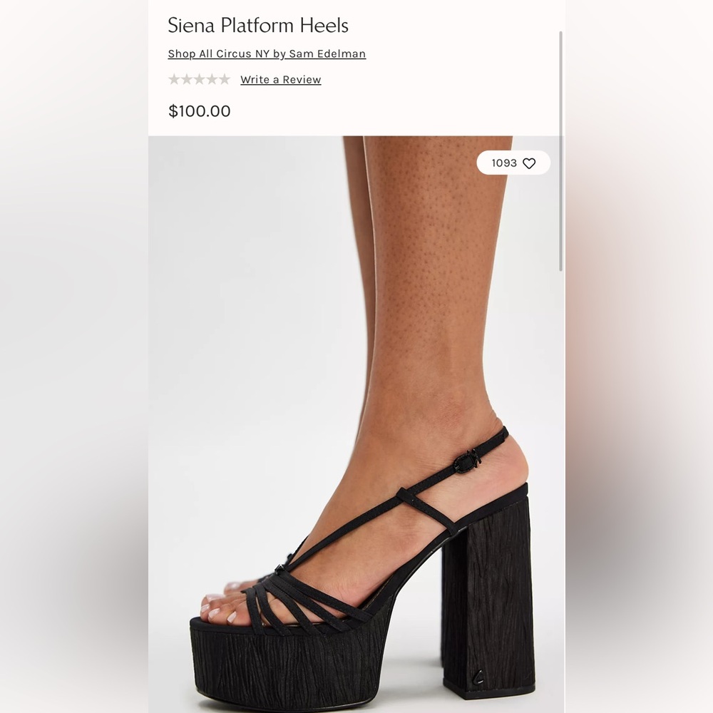 Free People Black Platform Heels - NWT - NEVER WORN